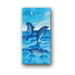 Strandtörölköző 70×140 cm delfinek PT2129