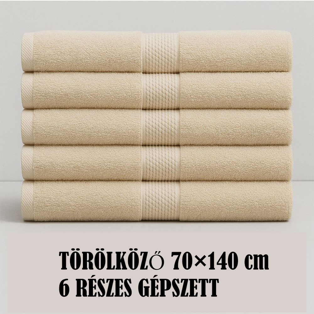 5-5 (1) TÖRÖLKÖZŐ 70×140 cm 6 RÉSZES GÉPSZETT D62458 - Image 1