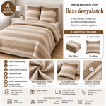 Pamut ágynemű 4 részes garnitúra (Kakaó Luxus)100% pamut - Image 2