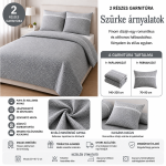 pamut ágynemű 2 részes garnitúra (Szürke) 100% pamut - Image 2
