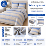 pamut ágynemű 2 részes garnitúra (Kék motívum) 100% pamut - Image 2