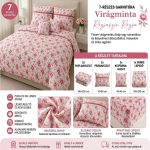 Pamut ágynemű 7 részes garnitúra -Rózsaszín 100% pamut - Image 2