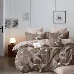 pamut ágyneműhuzat – 7 részes szett Geometria Bézs