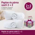 Paplan és párna szett 2+2 ajándék 160×200 cm gumis jersey lepedővel – 2 db 140×200 cm paplan és 2 db 70×90 cm párna